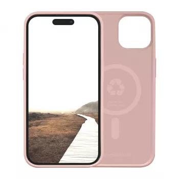 Coque arrière MagSafe dbramante1928 Monaco pour Apple iPhone 15 Plus - Rose Sand