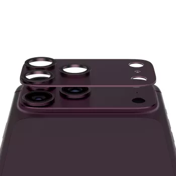 Protection d'objectif photo Fender PanzerGlass pour iPhone 18 Pro Max - Dark Cherry