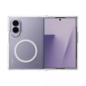 Coque Urban Combat CARE by PanzerGlass pour Samsung Galaxy Z Fold8, transparente avec Qi blanc
