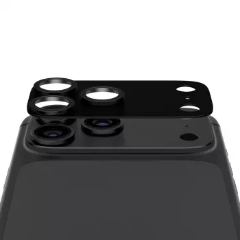 Protecteur d'objectif de caméra PanzerGlass Fender pour iPhone 15 Pro / 15 Pro Max - Noir cassis