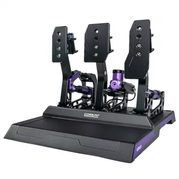 Conspit CPP-Lite 3-Pedal Set with Load Cell Brake, Hall Effect Throttle and Clutch, CNC Aluminum, USB, PC