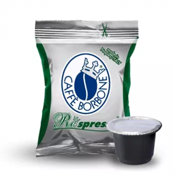 Capsules de café décaféiné Caffè Borbone Respresso, compatibles Nespresso, 50 pièces, 5 g chacune