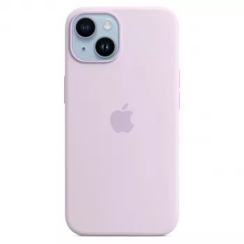 Coque en silicone Apple iPhone 14 avec MagSafe - Lilas (MPRY3ZM/A)