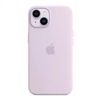 Coque en silicone Apple iPhone 14 avec MagSafe - Lilas (MPRY3ZM/A)