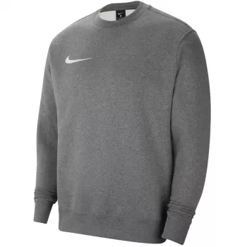 Sweat col rond en molleton Nike Park 20 gris foncé chiné blanc Swoosh S
