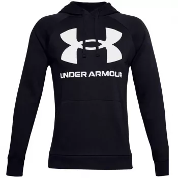 Sweat à capuche Rival Fleece Big Logo HD Under Armour homme noir 1357093 001