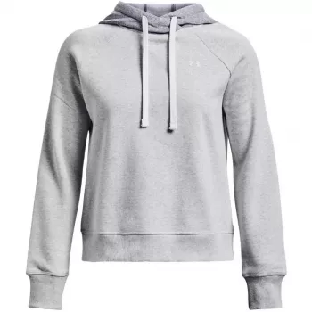 Sweat à capuche Rival Fleece Colourblock femme Under Armour Mod Gray/White