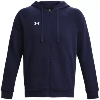 Sweat à capuche zippé Under Armour Rival Fleece pour homme bleu nuit