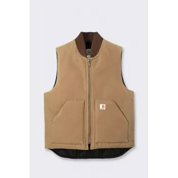 Carhartt V01 Firm Duck Insulated Vest Brown