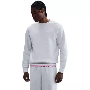 Sweat col rond Nike Club Fleece pour homme gris chiné foncé M