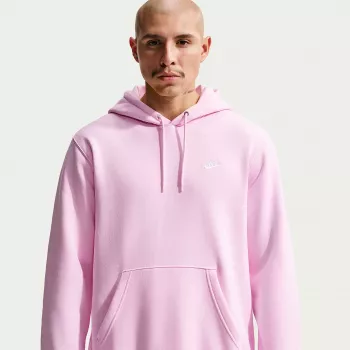 Nike Club Fleece Men's Hoodie Light Pink FN3859-663 Size L