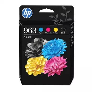 HP 963 lot de 4 cartouches d'encre originales CMYK