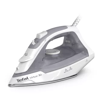 Fer à repasser vapeur Tefal Easygliss Eco FV5782 avec semelle Durilium Airglide, 2800 W, boost vapeur 260 g/min, mode Eco, noir/vert