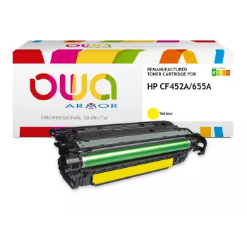 Cartouche de toner jaune Armor OWA compatible HP CF452A (10 500 pages)