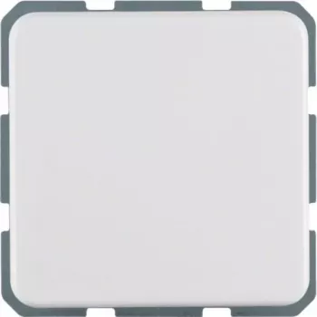 Prise SCHUKO Hager WWS1111PW avec couvercle rabattable, encastrée, IP44, blanc polaire brillant