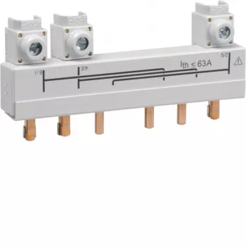 Hager HZC706 barre omnibus de raccordement, 3 pôles, 20-40 A