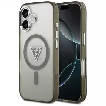 GUESS IML Gradient Triangle Logo MagSafe Case for iPhone 17 - Khaki