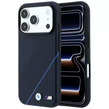 BMW M Tire Track Blue Line étui MagSafe pour iPhone 18 Pro Max / 17 Pro Max - Navy Blue