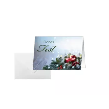 25 cartes de Noël Sigel Candlelight Cheer DIN A6 avec enveloppes