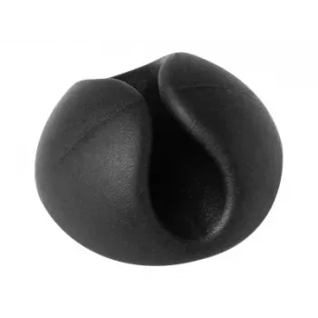 Attaches-câbles DURABLE CAVOLINE CLIP 1, graphite, lot de 6