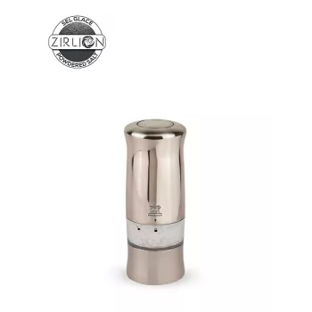Peugeot Zeli Electric Salt Mill 14 cm Silver