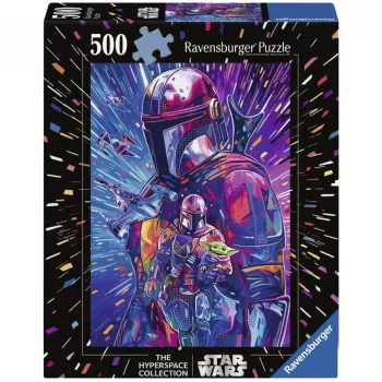 RAVENSBURGER Puzzle Star Wars Hyper Space Collection : The Mandalorian (500 pièces, grandes pièces)