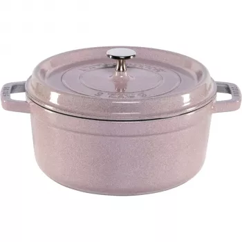 Staub La Cocotte 24cm Round Cast Iron Cocotte, Cherry Blossom