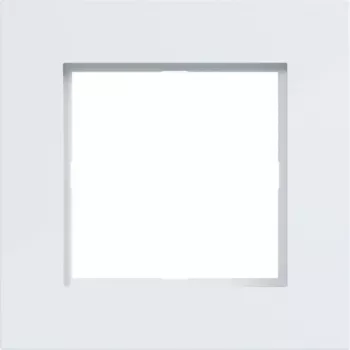 Hager WAD8100WG Cadre 1 poste, A.8, blanc clair, brillant