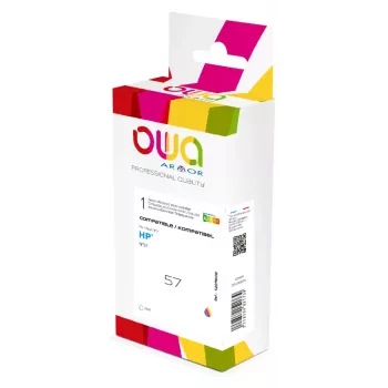 ARMOR K20116OW cartouche d'encre tricolore compatible pour HP 57 (C6657A) – cyan, magenta, jaune