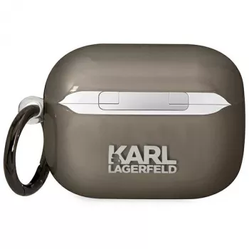 Coque pour AirPods Pro KLAPHNIKTCK Karl Lagerfeld noire Karl Head