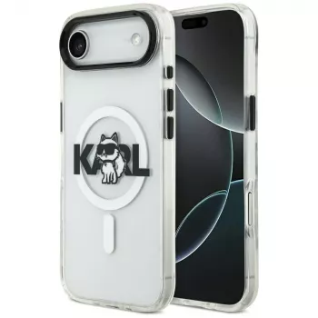 Karl Lagerfeld coque MagSafe IML Choupette Sketch Logo pour iPhone Air, transparente