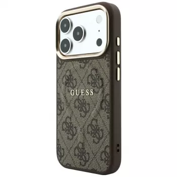 GUESS Embossed 4G Classic MagSafe Case for iPhone 17 Pro Max / 18 Pro Max - Brown