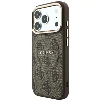 GUESS Embossed 4G Classic MagSafe Case for iPhone 17 Pro / 18 Pro - Brown