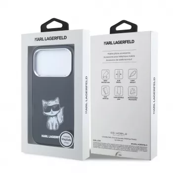 Coque MagSafe Karl Lagerfeld IML Choupette Body Sketch Print pour iPhone 18 Pro Max / 17 Pro Max - Noir