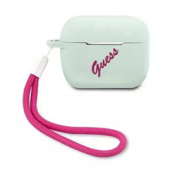 GUESS Vintage Silicone Case for AirPods Pro - Blue Fuschia