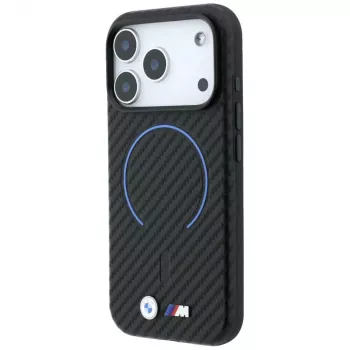 Coque MagSafe BMW M Carbon Printed Ring pour iPhone 18 Pro Max / 17 Pro Max - Noir