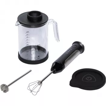 Graef MS 202 mousseur à lait à induction, 200 ml moussage / 350 ml chauffage, acier inoxydable, argent