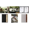 SIGEL porte-menus SM223 gris clair marron A4 4 vues extensible à 12 vues
