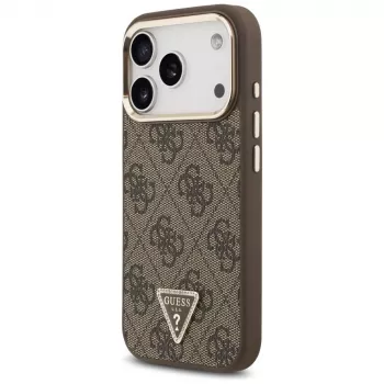 GUESS 4G Triangle Logo MagSafe Case for iPhone 17 Pro / 18 Pro - Brown