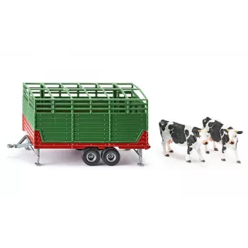 Modèle réduit remorque à bétail SIKU FARMER 1:32, vert
