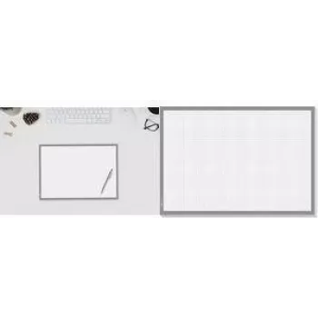 Sous-main Sigel HO265 A3, 40 feuilles détachables, blanc/gris, antidérapant