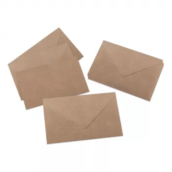 SIGEL DU700 enveloppes C6 en papier kraft, marron, lot de 24, autocollantes