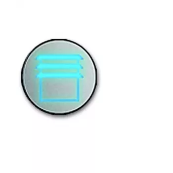 Insert symbole aveugle en acier inoxydable Busch-Jaeger 6353/30-860 pour interrupteurs à bascule
