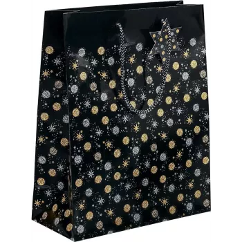 Sigel GT028 grand sac cadeau Stardust Noël, 26 x 33 cm