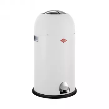 Poubelle à pédale WESCO Kickmaster Soft 33L blanc mat