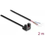 Delock Fork Light Barrier 5 mm Type L with 4 Open Cable Ends NPN L/D Selectable 2 m