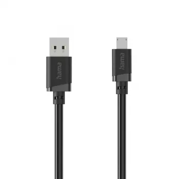 Câble Hama USB-A vers Micro-USB, 2 m, noir