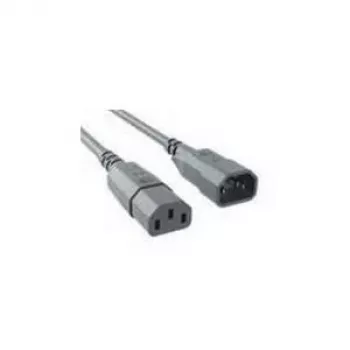Câble de rallonge d'alimentation Bachmann IEC C14 vers C13, 0,75 m, gris