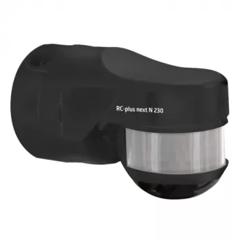 BEG RC-plus next N 230 détecteur de mouvement noir avec portée de détection 230° et protection anti-intrusion