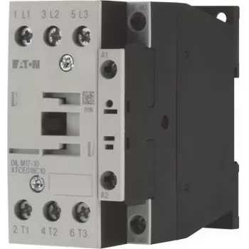 Eaton DILM17-10 Power Contactor, 3-Pole, 1 NO Auxiliary, 230 V AC 50 Hz / 240 V AC 60 Hz Coil, 17 A, 7.5 kW